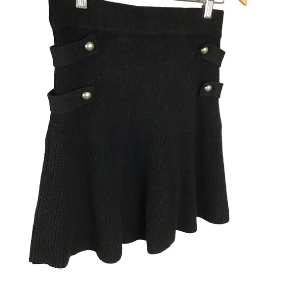 Chelsea and‎ walker black knit mini skirt - Picture 2 of 5